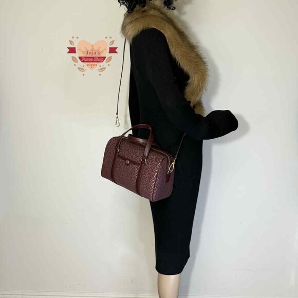 💟Michael Kors Signature Canvas-Leather Satchel & Crossbody Purse💟 - Picture 15 of 17